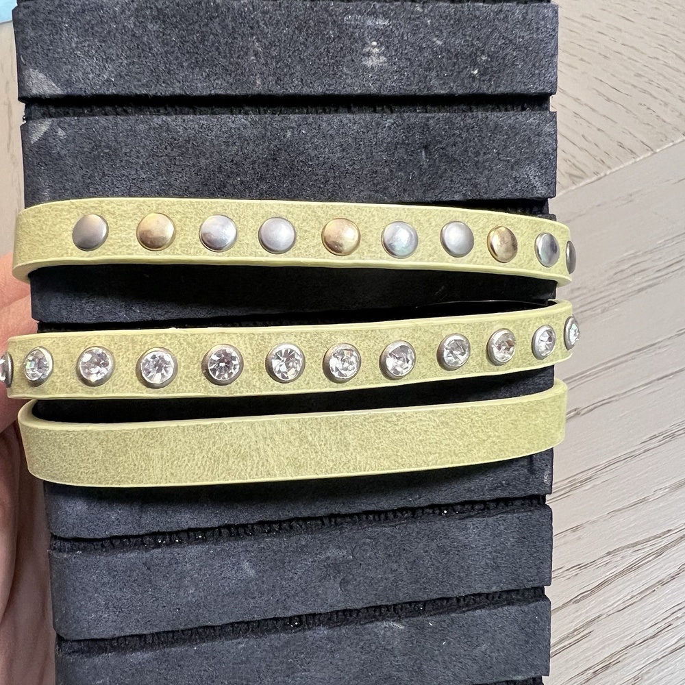 Paparazzi Stylish Bracelet/Hand Wraps with Studs and Beads - Picture 3 of 6